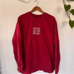 🐻 Montana Grizzlies Red Crewneck Sweater